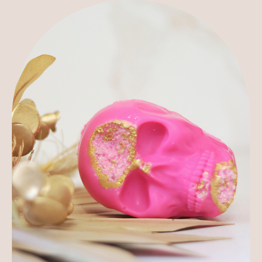 Gilded Quartz Skull Soap